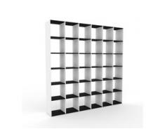 Regalsystem Weiß - Flexibles Regalsystem: Hochwertige Qualität, einzigartiges Design - 233 x 233 x 35 cm, Komplett anpassbar