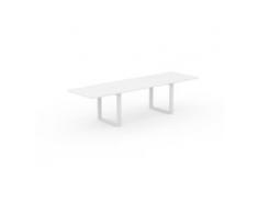 Designer Esstisch Massivholz Weiß - Individueller Designer-Massivholztisch: Einzigartiges Design - 300 x 75 x 90 cm, Modular