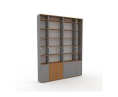 Vitrine Weiß - Moderne Glasvitrine: Türen in Kristallglas klar - Hochwertige Materialien - 229 x 292 x 35 cm, Selbst...
