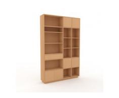Regalsystem Buche - Regalsystem: Schubladen in Buche & Türen in Buche - Hochwertige Materialien - 154 x 239 x 35 cm,...