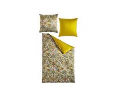 Deerberg Wohntextilien Damen Satin-Wendebettwäsche Pavla goldgrün