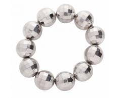 Discokugel Armband, silber