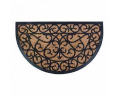 Fußmatte Elisabeth, 1,1x45x74,5 cm, Gummi und Kokos, schwarz