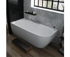 Hoesch iSENSI Eck-Badewanne mit Verkleidung L: 190 B: 90 H: 60 cm, Raumecke links ohne Wanneneinlauf 3825.010