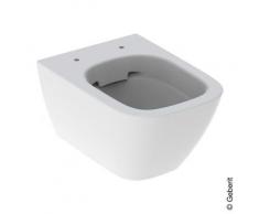 Geberit Smyle Square Wand-Tiefspül-WC L: 49 B: 35 cm, Ausführung kurz weiß, mit KeraTect 500379018