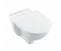 Villeroy & Boch ViCare Wand-Tiefspül-WC offener Spülrand, DirectFlush L: 59,5 B: 36 cm weiß, mit CeramicPlus und AntiBac 4695R0T2