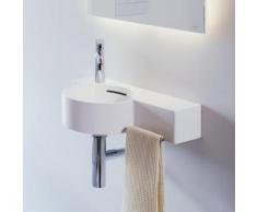 Laufen VAL Handwaschbecken, Becken links B: 55 T: 31,5 cm weiß, mit Clean Coat, 1 Hahnloch H8152834001051
