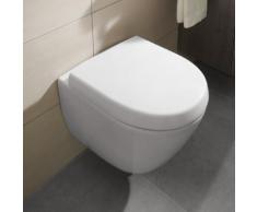 Villeroy & Boch Subway 2.0 Wand-Tiefspül-WC Compact L: 48 cm B: 35,5 cm mit Spülrand, weiß, mit CeramicPlus 560610R1