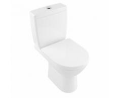 Villeroy & Boch O.novo Compact Stand-Tiefspül-WC für Kombination L: 61 B: 36 H: 40 cm, offener Spülrand weiß, mit CeramicPlus 5689R0R1