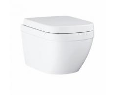 Grohe Euro Keramik Wand-Tiefspül-WC Set L: 54 B: 37,4 cm, mit WC-Sitz weiß 39554000