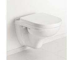 Villeroy & Boch O.novo Compact Combi-Pack Wand-Tiefspül-WC L: 49 B: 36 cm, mit WC-Sitz mit Spülrand, weiß 5688H101