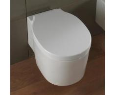 Scarabeo Bucket Wand-Tiefspül-WC L: 53,5 B: 36 cm ohne Spülrand, weiß, mit BIO System Beschichtung 8812CLBK