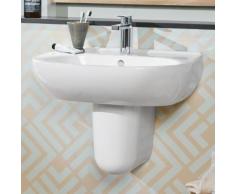 Villeroy & Boch O.novo Waschtisch B: 60 T: 49 cm weiß, mit 1 Hahnloch, mit Überlauf 51606001