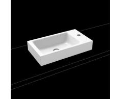 Kaldewei Puro Aufsatz-Handwaschbecken B: 55 H: 10 T: 30 cm weiß, mit 1 Hahnloch 906906013001