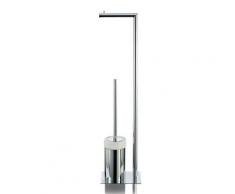JOOP! CHROMELINE Stand-WC-Bürstenkombination B: 125 H: 700 T: 170 mm chrom/weiß 010310000