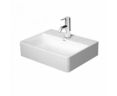 Duravit DuraSquare Handwaschbecken B: 45 T: 35 cm weiß, mit WonderGliss, mit 1 Hahnloch, geschliffen 07324500711
