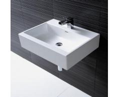 Laufen Living City Waschtisch B: 60 T: 46 cm, weiß mit 1 Hahnloch, geschliffen H8174340001041