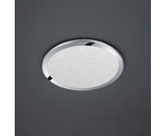 TRIO Cesar LED Deckenleuchte Ø 40 H: 3 cm, rund, chrom 656412406, EEK: A+