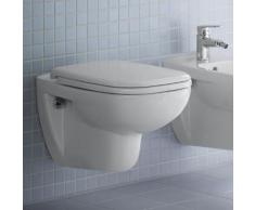 Duravit D-Code Wand-Tiefspül-WC L: 54,5 B: 35,5 cm mit Spülrand, weiß, mit HygieneGlaze 2535092000