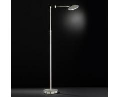 Wofi Lou LED Stehleuchte mit Dimmer B: 62 H: 138 cm, nickel matt 3468.01.64.0000, EEK: A+