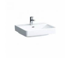 Laufen Pro S Waschtisch B: 55 T: 46,5 cm weiß, mit Clean Coat, mit 1 Hahnloch, geschliffen, mit Überlauf H8169624001041