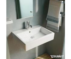 Duravit Vero Waschtisch B: 50 T: 47 cm weiß, mit WonderGliss, mit 1 Hahnloch, ungeschliffen, mit Überlauf 04545000001