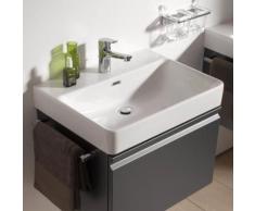 Laufen Pro S Waschtisch B: 60 T: 46,5 cm weiß, mit 1 Hahnloch, ungeschliffen, mit Überlauf H8109630001041