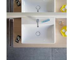 Duravit DuraSquare Handwaschbecken B: 50 T: 47 cm weiß, mit WonderGliss, mit 1 Hahnloch, geschliffen 23535000711
