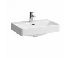 Laufen Pro S Compact Waschtisch B: 55 T: 38 cm weiß, mit Clean Coat, mit 1 Hahnloch, ungeschliffen, mit Überlauf H8189584001041