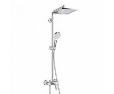 Hansgrohe Crometta E 240 1jet Showerpipe mit Einhebelmischer chrom 27284000