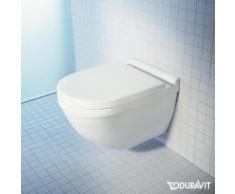 Duravit Starck 3 Wand-Tiefspül-WC L: 54 B: 36 cm ohne Spülrand, weiß, mit WonderGliss 25270900001