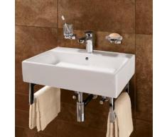 Villeroy & Boch Memento Waschtisch B: 60 T: 42 cm weiß mit CeramicPlus, mit 1 Hahnloch, ungeschliffen, mit Überlauf 513360R1