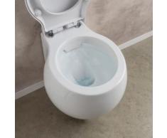 Scarabeo Planet Wand-Tiefspül-WC L: 50 B: 45 cm ohne Spülrand, weiß, mit BIO System Beschichtung 8105CLBK