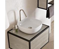 Scarabeo Glam Aufsatzwaschbecken B: 40 H: 12,5 T: 40 cm weiß, mit BIO System Beschichtung 1806BK