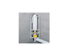 Missel Kompakt-Spülrohr MSR-M 6 Liter mit Mittelfuß für Wand-WC, Bauhöhe 960 mm zur Verwendung auf Rohdecke, höhenverstellbar 70 bis 140 mm 288-4080