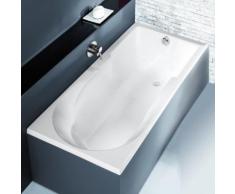 Hoesch SPECTRA Rechteck-Badewanne mit Duschzone L: 170 B: 80 H: 48 cm weiß 3665.010