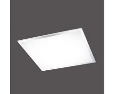 Paul Neuhaus Flag LED Deckenleuchte quadratisch IP44 B: 45 H: 6 T: 45 cm, chrom/satiniert 8111-17, EEK: A+