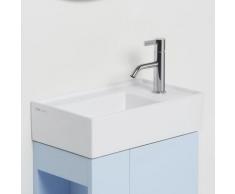 Kartell by Laufen Handwaschbecken B: 46 T: 28 cm, mit verdecktem Ablauf weiß, mit Clean Coat und 1 Hahnloch H8153344001111
