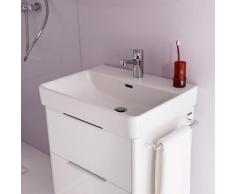 Laufen Pro S Waschtisch B: 55 T: 46,5 cm weiß, mit 1 Hahnloch, ungeschliffen, mit Überlauf H8109620001041