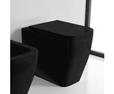 Scarabeo Teorema 2.0 Stand-Tiefspül-WC B: 36 L: 55 H: 42 cm schwarz, mit BIO System Beschichtung 5138CL35BK