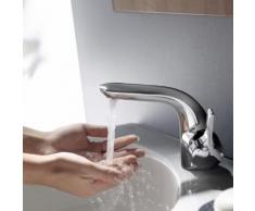 Ideal Standard Melange Einhebel-Waschtischarmatur mit flexiblen Anschlussschläuchen mit Ablaufgarnitur A4260AA