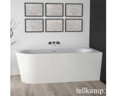 Tellkamp Pio XS L Raumspar-Badewanne mit Verkleidung L: 165 B: 75,5 H: 60 cm, Raumecke rechts weiß matt, Schürze weiß matt, ohne Füllfunktion 0100-255-00-L-A/WMWM