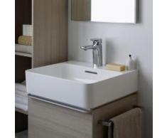 Laufen VAL Handwaschbecken B: 45 T: 42 cm weiß, mit Clean Coat, mit 1 Hahnloch, ungeschliffen, mit Überlauf H8152814001041
