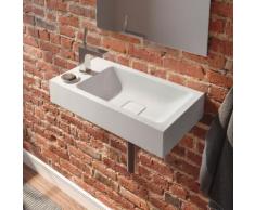 Kaldewei Cono Handwaschbecken B: 55 T: 30 cm, Becken rechts weiß, mit 1 Hahnloch 908006393001