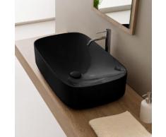 Scarabeo Moon Aufsatzwaschbecken B: 70 H: 18 T: 42 cm schwarz, mit BIO System Beschichtung 550235BK