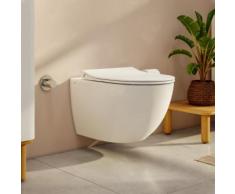VitrA Aquacare Sento Wand-Tiefspül-WC-Set mit Bidetfunktion L: 54 B: 36,5 cm, mit WC-Sitz ohne integrierte Armatur 7748B003-6202