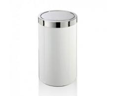 JOOP! CHROMELINE Wäschebehälter Ø 350 H: 580 mm chrom/weiß 010461002