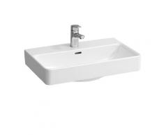 Laufen Pro S Compact Waschtisch B: 60 T: 38 cm weiß, mit Clean Coat, mit 1 Hahnloch, geschliffen, mit Überlauf H8179594001041