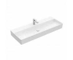 Villeroy & Boch Memento 2.0 Waschtisch B: 120 T: 47 cm weiß mit CeramicPlus, mit 1 Hahnloch, ohne Überlauf, ungeschliffen 4A22C2R1