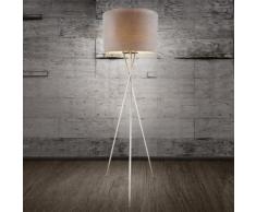 Globo Lighting Paco Stehleuchte Ø 62 H: 160 cm, nickel matt/grau 15185S1, EEK: A++